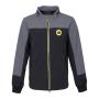 Mens Softshell Jacket - Black. Wind and water resistant.